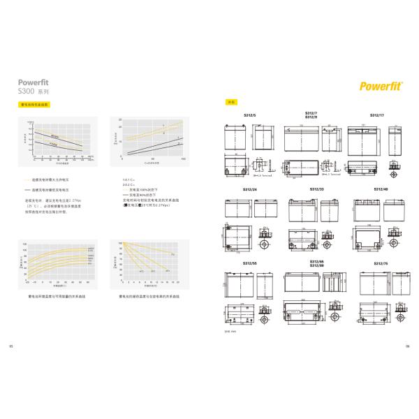 Long-lasting Energy Storage Battery S312-150/12V150AH for Fire Protection Host and DC Screen UPS