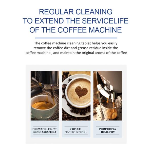 50%-80% Active Ingredient Content Detergent Cleaning Tablets Ideal for Coffee Machine