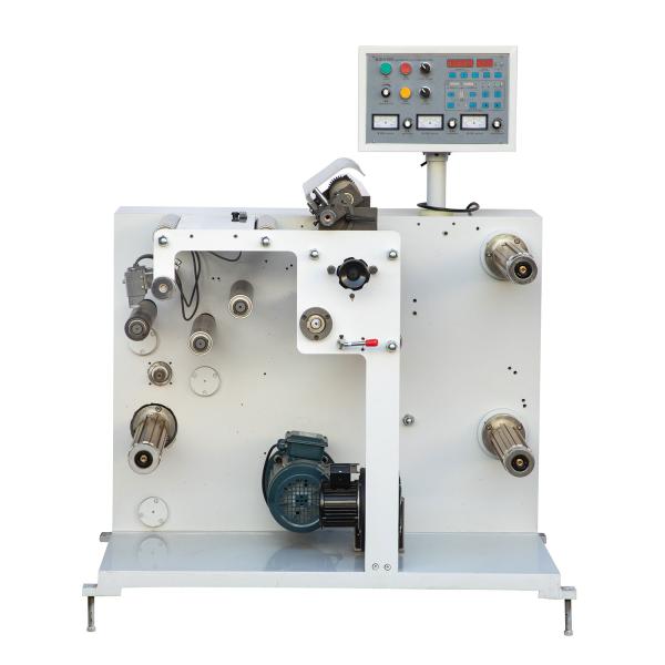 Adhesive Paper Slitting Rewinding Machine , 220V Label Slitting Machine