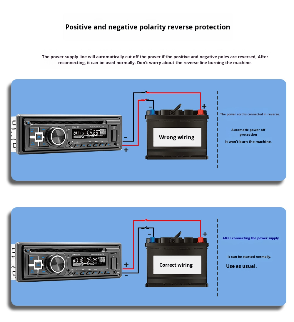 Creatall Single-Dash Dashboard Car for DVD Player for Bluetooth HD Music FM Radio MP3 USB Hands-Free Car Card Slot