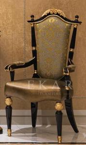 China Large Dining Set For Sale Carved Solid Wood Dining Table 6 Chairs Set on sale