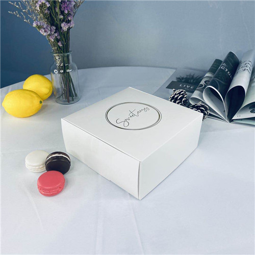 White Store Dessert CMYK Printing Cake Cardboard Boxes
