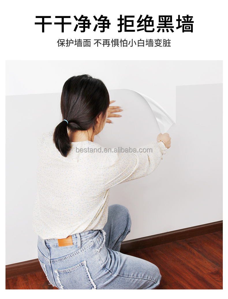 Transparent Electrostatic Protective Film for Wall Drawing Board Easy to Clean 61cm *2m Roll Size