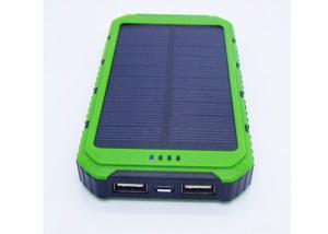 China 8000mah Portable Solar Power Bank , Waterproof Portable Charger For Mobile Phone on sale
