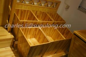 Best Fruit And Veg Display Units Wooden Craft Stand For Supermarket / Grocery Store wholesale