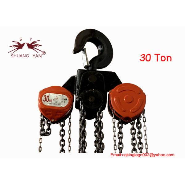 10M 30T Lifting Height Manual Chain Block Galvanized Black Coating