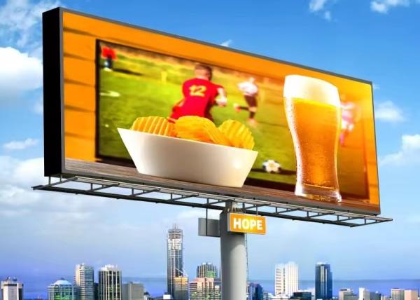 Cheap Novastar Control System LED Billboards with 120° / 60° View Angle and 860w/m2 Average Power Consumption in Need of Advertising for sale