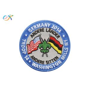 Best American Germany Embroidered Military Patches Polyester Material With Letter Logo wholesale