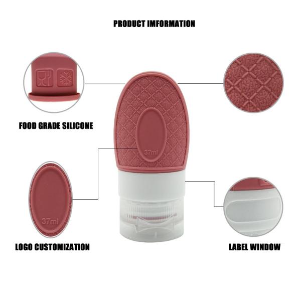 Multipurpose 37ml 60ml 89ML Silicone Travel Bottle Set