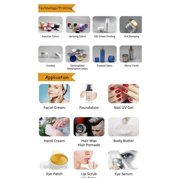100g Empty Lotion Pump Bottles Refillable 50ml Airless Pump Bottle