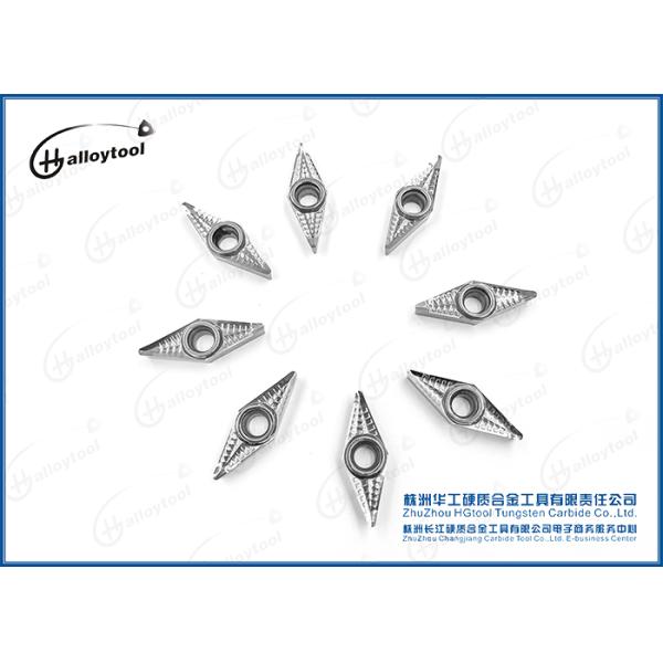 Reliable VCGX160404 160408 Carbide Insert Cutting Tools For Aluminum Alloys