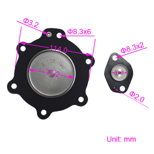 ASCO C113827 Nitrile/Buna Or Viton Pulse Valve Diaphragm SCG353A047 Pulse Valve