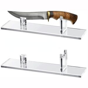 Acrylic Fruit Knife Display Stand Plexiglas Knife Holder For Kitchen / Supermarket