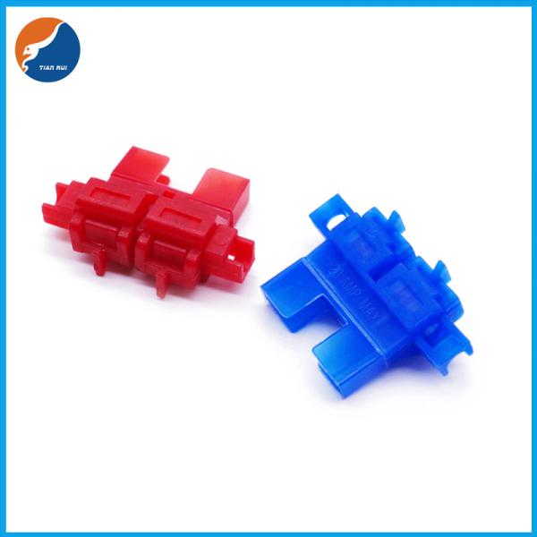 Red Blue Hinged Type Automotive Auto 32V Inline Fuse Holders For Car ATO Blade Fuse