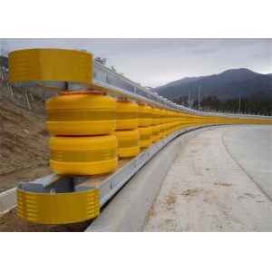 Best Single Double Small Highway Roller Barriers Yellow wholesale