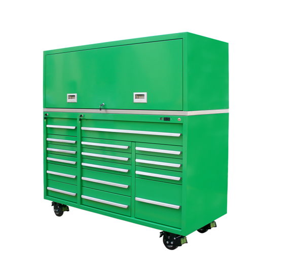 Multi-functional Car Repair 16 Drawer Tool Cabinet with LED Light and Rolling Tool Box