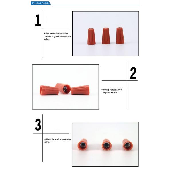 PA66 Material Quick Connect Wire Terminals With Screw - On Wire Connector