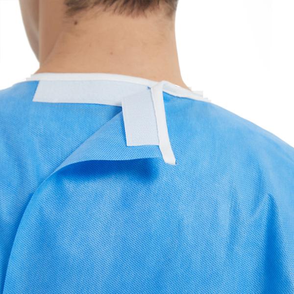 S-XXL SMS Surgical Isolation Gowns Disposable Operating Gown