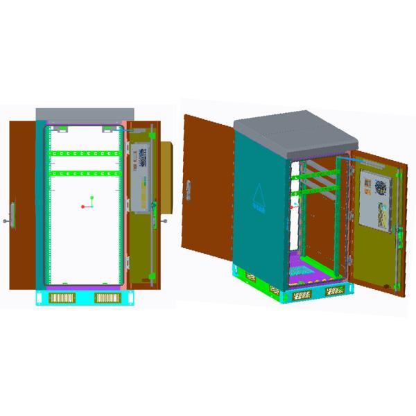 23U ESTEL Weatherproof Telecom Enclosure With Air Conditioner