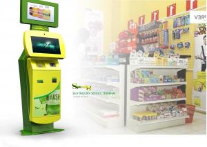 China Wireless Card Printer And Card Dispenser Self Service Kiosk For Ticketing / Card Printing on sale