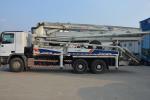 Zoomlion Concrete Pump Truck , ZLJ5292TH125 37m Concrete Pump Trailer