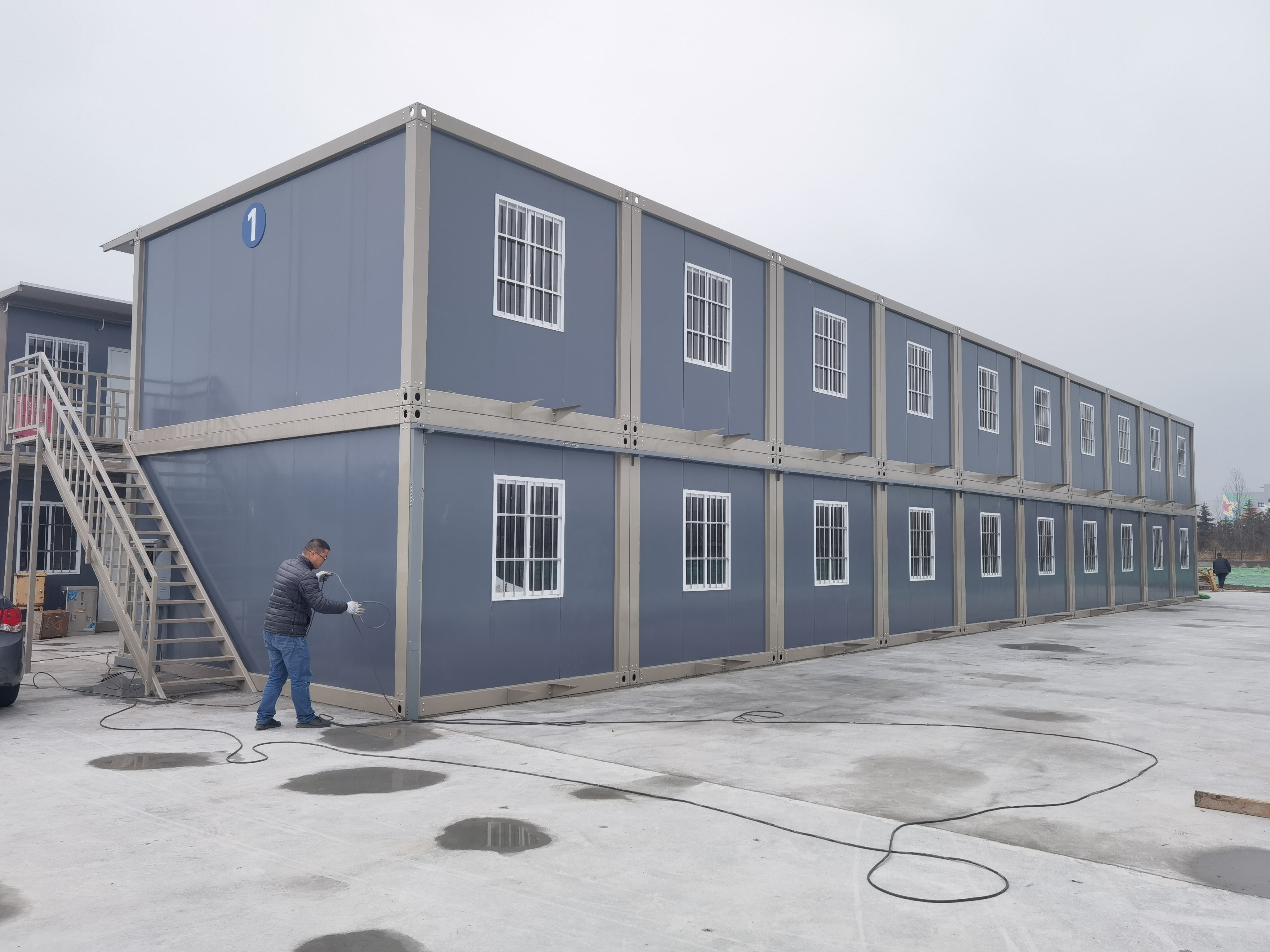 Tiny Prefab Shipping Container Homes , 20ft Movable Premade Container Homes