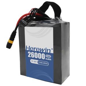 Best Herewin Semi-Solid State Battery 14S 51.8V 26000mAh Fast Charging For Drone Power wholesale