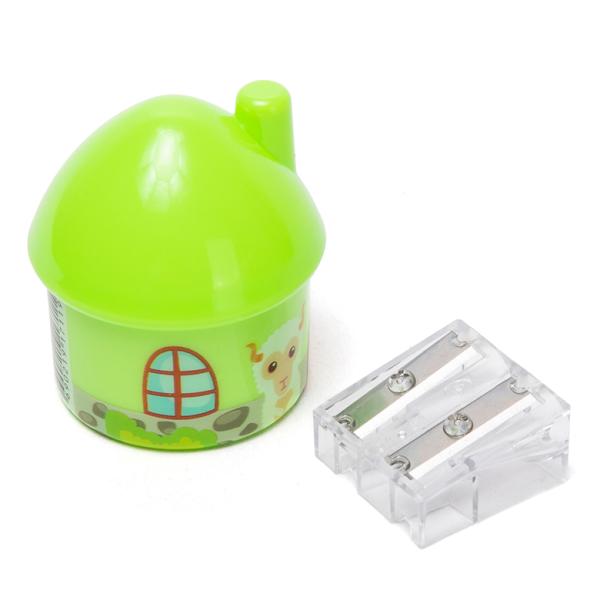 House Hut Double Hole Cartoon Pencil Sharpener Child Safe
