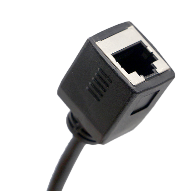 DB9 Female RS232 Serial To RJ45 Female Socket Cable