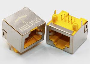 China PCB Mount RJ45 8P8C Modular Connector Tab Up Latch Direction For LAN Network on sale