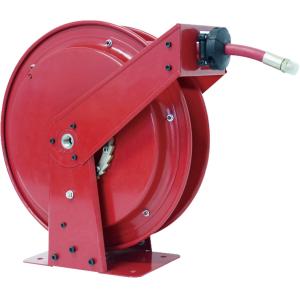 Hydraulic Oil Retractable Hose Reel Red Color High Power Force Long Distance