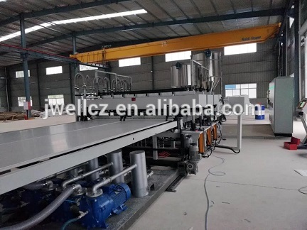 JWELL-PP hollow building template board Production Line