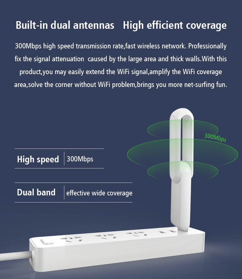 802.11n USB WiFi Range Extender Portable Wifi Repeater With USB Port