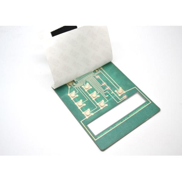 Dustproof LED Display Metal Dome Membrane Switch With 3M55230 Back Adhesive