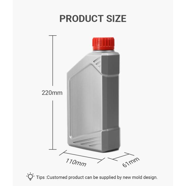 HDPE Engine Oil Empty Bottle Red Blue Gasoline Fuel Bottle
