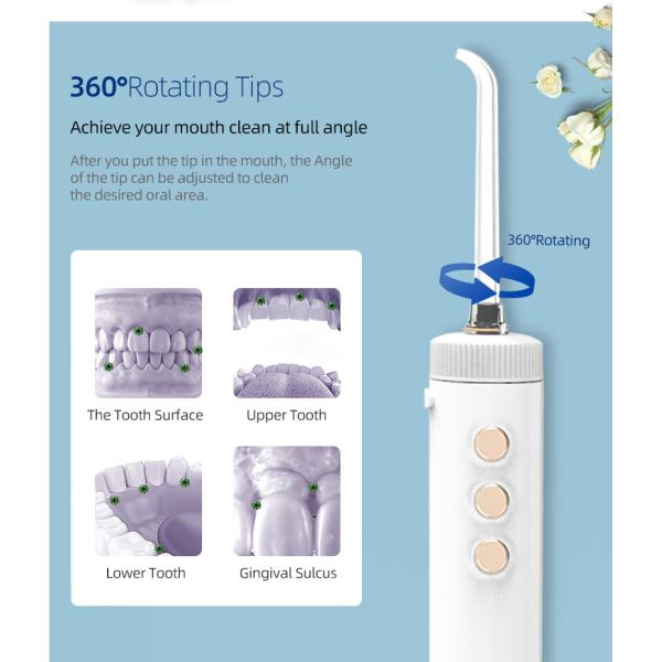 Nicefeel Remove Debris Countertop Water Flosser Dental Floss Type