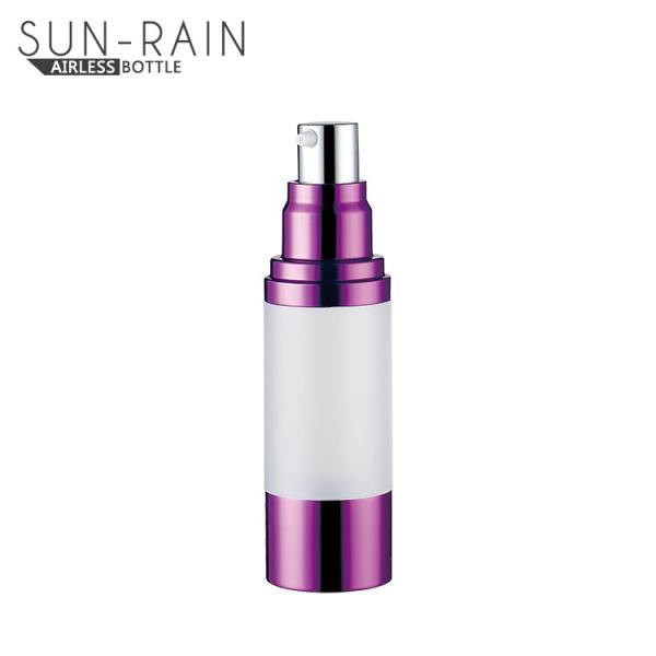 Cheap Plastic custom airless pump dispenser bottles for skin lotion cream SR-2108J for sale
