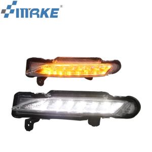 China Waterproof Sncn DRL Driving Lights For Toyota Yaris Yellow Turning Signal Relay on sale