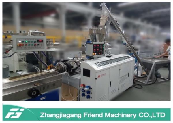 Cheap Black Color Wpc Extrusion Line , Small Size Wpc Profile Extrusion Machine for sale