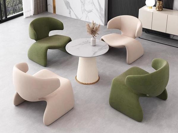 Cheap Luxury Hotel Lobby Leisure Furniture Sofa Chair Table And Chair Set Custom Size for sale