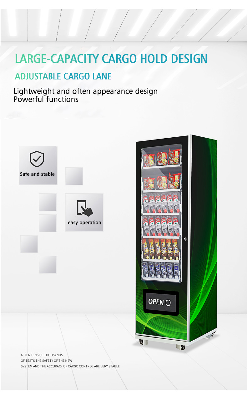 Smart type drink and food vending machine fully automatic coffee vending machine with credit card payment