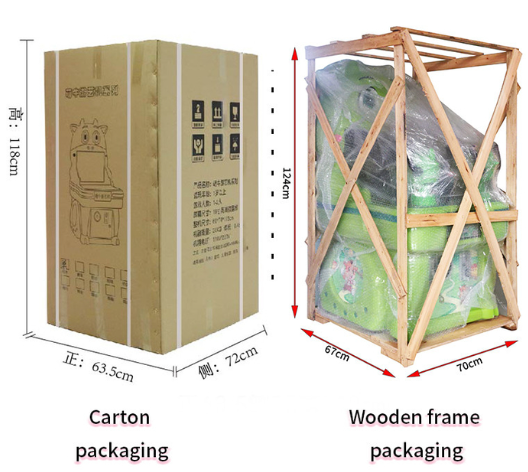 Cute Cow Flying Car Alliance LED Lamp Single-Player Fun Game Machine 220V