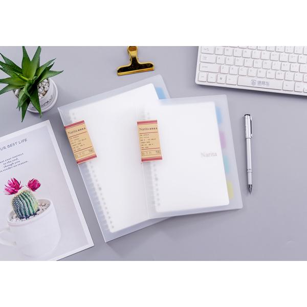Office and Student A5/B5 40 Sheets Plastic Cover Note Book with Transparent Cover
