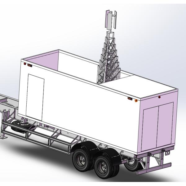 30m Cell Station Portable Cell Tower Telescoping Tower COW