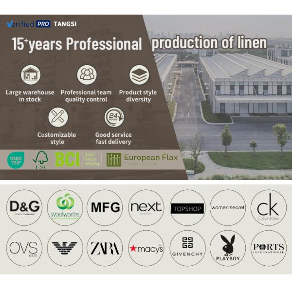 High Quality Rayon Fabric Blend Custom Woven Organic Soft Slub Linen for Garments for Printed Shirt Dress Stretchy Feature