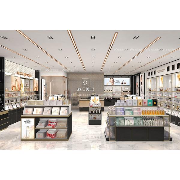 Les Classiques Black Series Cosmetic Display Case - Black & Gold