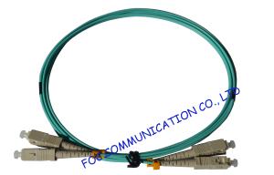 China 10Gb OM4 Fiber Optical Patch Cord SC SC Duplex For Fiber Optic Communication Network on sale