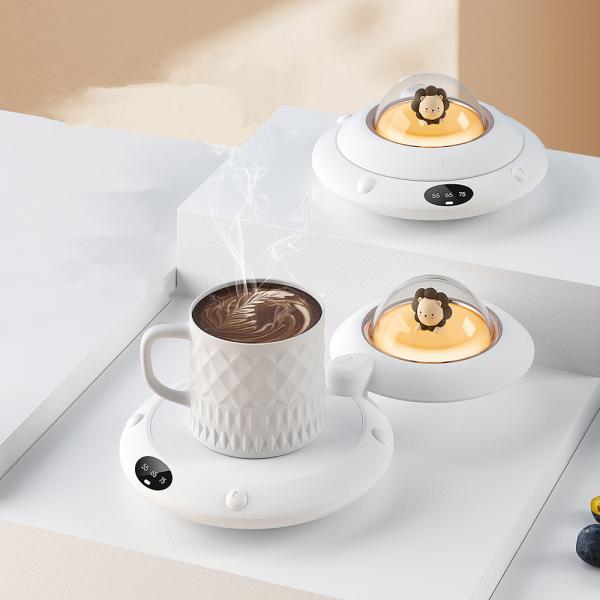Cheap 110-220 V Stylish UFO  Coffee Milk Tea Mug Cup Electric Heating Coaster Warmer for sale