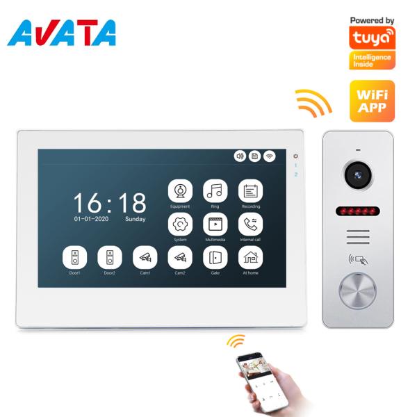 Tuya WiFi Ahd1080p front door Intercom Video Interphone System with Unique Interface