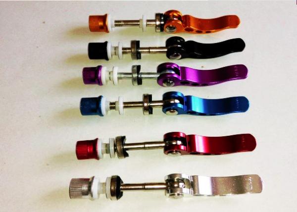 Cheap Outdoor Bicycle Quick Release Aluminium Alloy Bike Seat Post Clamp Skewer Bolt Mountain Bike Road Bike Seat Tube Clamp for sale